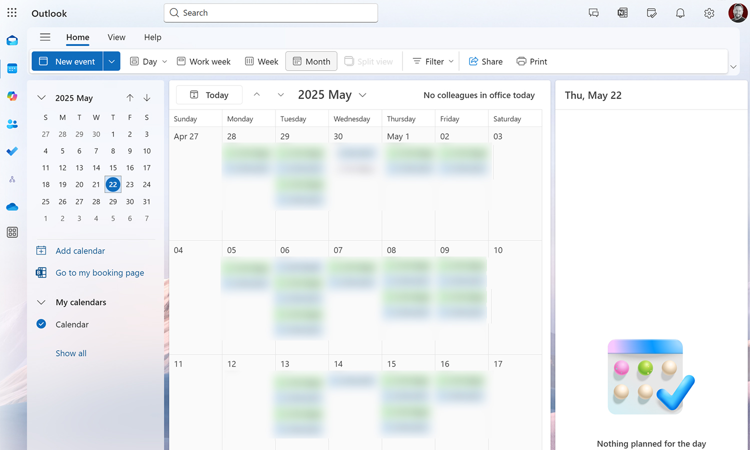 Microsoft 365 Calendar Preview
