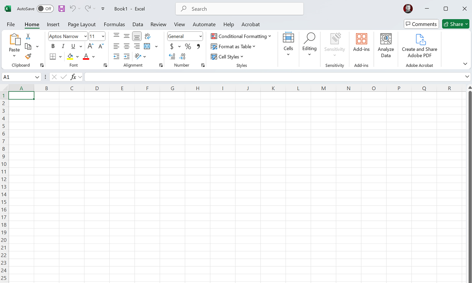 Microsoft 365 Excel Preview