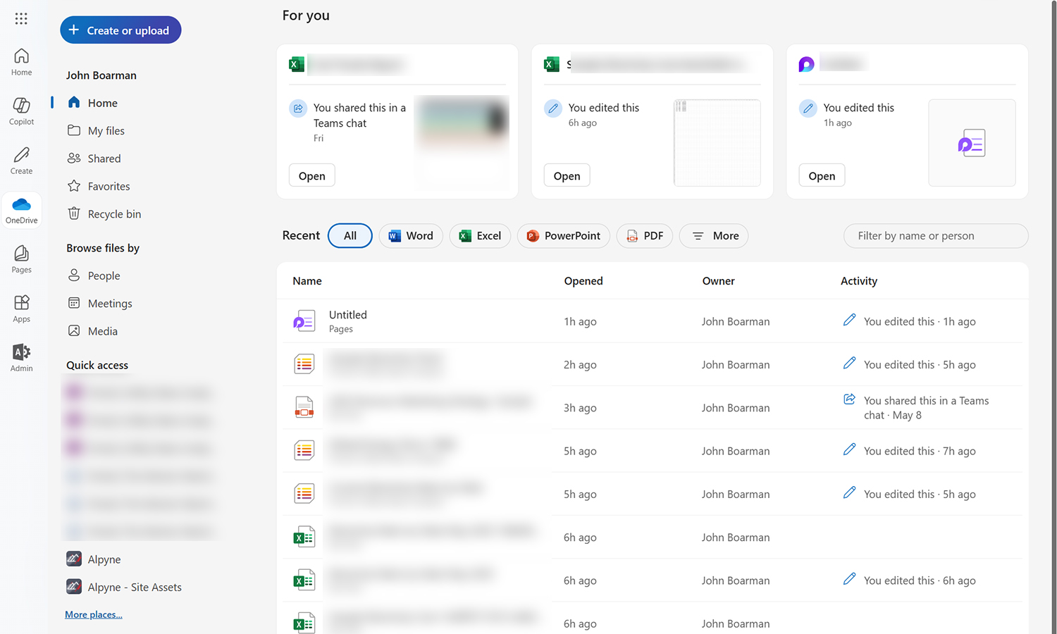 Microsoft 365 OneDrive Preview