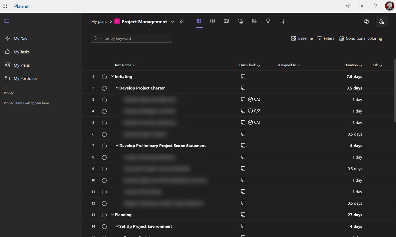 Microsoft 365 Planner Preview