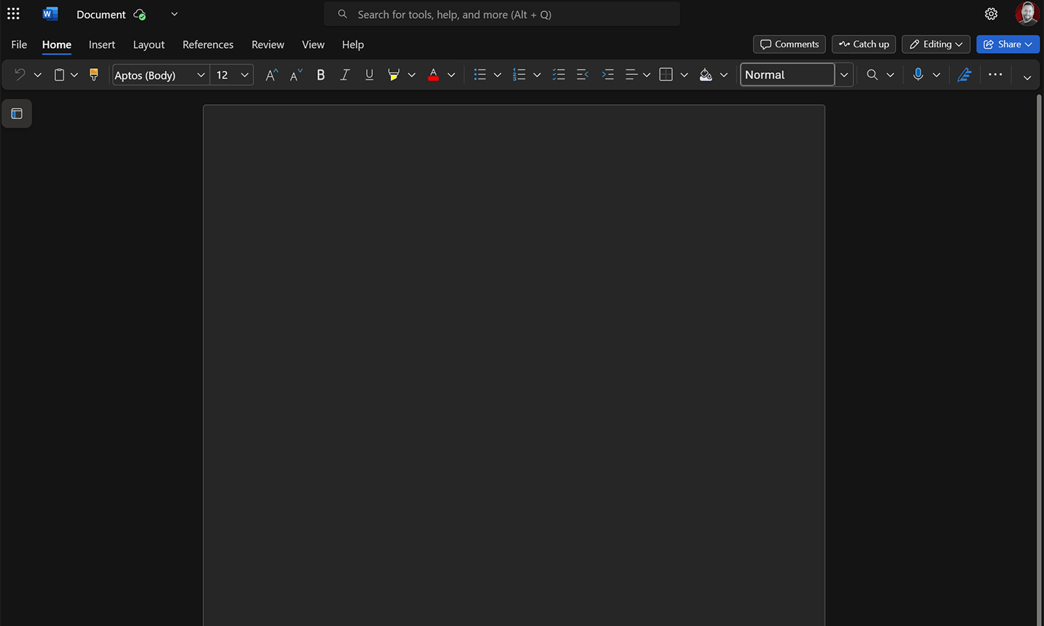 Microsoft 365 Word Preview